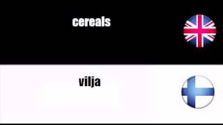 ENGLISH FINNISH cereals [upl. by Narmak]