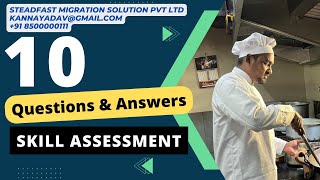 CHEF  10 Most Commonly Asked Questions for a Skill Assessment chef  immigration youtube [upl. by Nohsav]