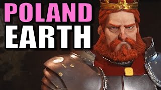 Civ 6 Poland Gameplay True Start Earth Location Map Let’s Play Civilization 6 Poland  Part 6 [upl. by Edorej]