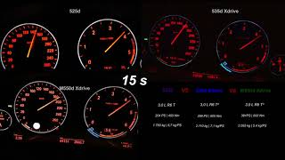 BMW 525d vs 535d vs M550d [upl. by Crespi]