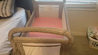 Arm’s Reach ClearVue CoSleeper Bedside Bassinet Review [upl. by Zimmer]