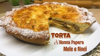 TORTA DI MELE E NOCI ricetta facile APPLE PIE Tutti a Tavola [upl. by Renata]