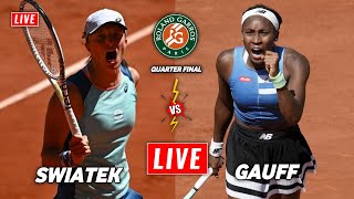 Swiatek vs Gauff Live Stream  French Open 2023 Quarter Final  Iga Swiatek vs Coco Gauff Live [upl. by Nodle274]