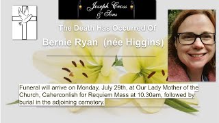 The Funeral Mass Of The Late Bernie Ryan née Higgins Rip [upl. by Gilmore]