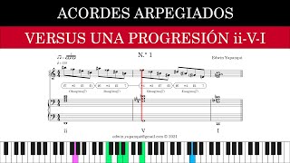 Tutorial n° 74 Acordes arpegiados no diatónicos versus una progresión iiVI [upl. by Cuda]