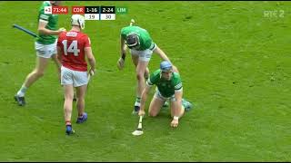 UNREAL MIKE CASEY BASEBALL STYLE CATCH  CORK V LIMERICK  2022 HURLING CHAMPIONSHIP [upl. by Nodroj]