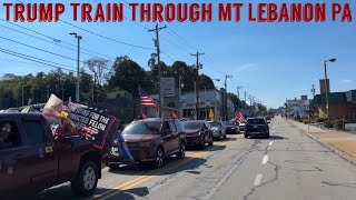 Trump Train Through Mt Lebanon [upl. by Susejedairam]