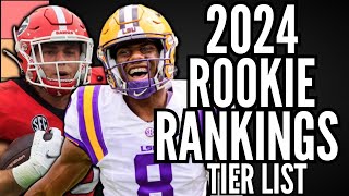 Updated 2024 Dynasty Rookie Rankings  Top 30 Tier List [upl. by Strickman254]