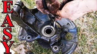 How to Change a Wheel Bearing short and fast version [upl. by Suoivatram]