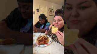 Whats up Everybody💙 foryoupage fyp Mukbang Fish Spaghetti [upl. by Atinnek]