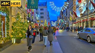 🎅🏽Christmas Decor in Posh London Streets 🎄Walking in Mayfair  Central London 4K HDR [upl. by Mcclish]