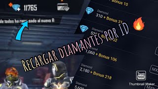 Como recargar diamantes por ID Free Fire 2020🔥 [upl. by Silvia]