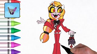 How to Draw Hazbin Hotel  Charlie Draw and Color [upl. by Harp]