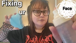 ASMR  Your Goth Bestie Fixes your face 🤪‼️ Chaotic amp Nonsensical [upl. by Maudie]