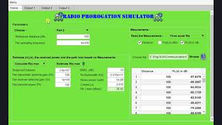 Matlab  GUI  Interface for Radio propagation simulator [upl. by Voleta]