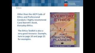 AICP Exam Review Series AICP Code of Ethics [upl. by Aire]