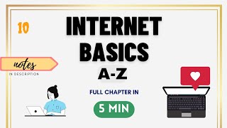 Internet Basics  Computer Networks  Chapter 1 Class 10 Information Technology [upl. by Yehudi]