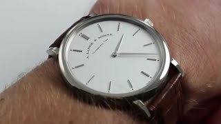 A Lange amp Sohne Saxonia Thin 211026 Luxury Watch Review [upl. by Nylirrej]