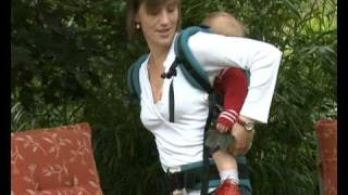 How to Use the Manduca Baby Carrier in Back Carry Position [upl. by Agle904]