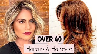 8 Haircuts And Hairstyles For Women Over 40 That Show Age Is Just A Number ▶ 5 [upl. by Baelbeer]