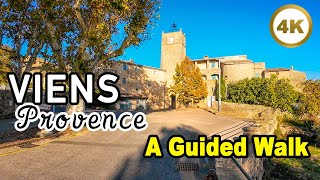 Viens FRANCE 🇫🇷 A Guided Walk 🤩 Historic Place in Provence 4k [upl. by Saber670]