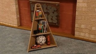 How to Make a Corner Shelf [upl. by Ahsykal]