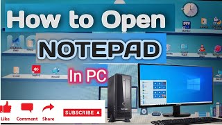 How to Open  NOTEPAD [upl. by Raman]