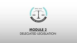 Administrative Law M2 Delegated Legislation administrativelaw caakanksha [upl. by Namien597]