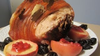 How to Make a Danish Pork Roast with Crackling for Christmas Flæskesteg med svær God Jul ♥ [upl. by Galloway854]