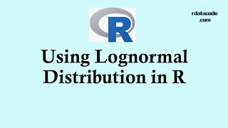 Statistics using R programming  Using Lognormal distribution in R  lognormal [upl. by Marks999]