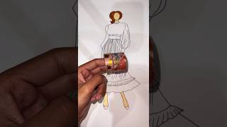 Washi tape Dress Art shorts ytshorts [upl. by Stephenie]