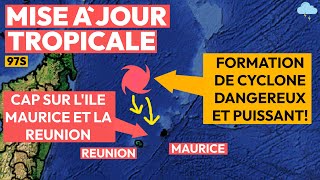 Un cyclone dangereux et puissant devrait frapper Maurice et la Réunion Bélal [upl. by Elocel]