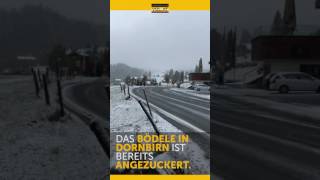 Erster Schnee des Jahres am Bödele [upl. by Aiceila]