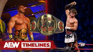 FTW From Brian Cage to HOOK The History of the FTW Title in AEW  AEW Timelines [upl. by Pelagia]