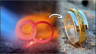 How to make a silver spinner ringSilver RingHandmade Jewellery TiffanyandCo [upl. by Oznohpla]