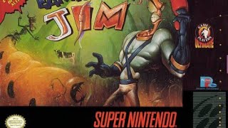 Earthworm Jim Até zerar  Jim Minhoca SNES [upl. by Auburta609]