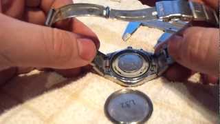 How to change battery of Casio Edifice case opening [upl. by Gregorius187]