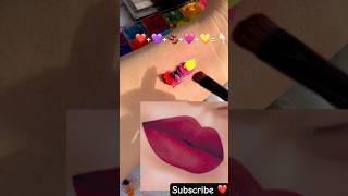 Bridal Bold Burgundy Red Lipstick 💄 shade colourmixing lipstickhacks satisfyingvideo [upl. by Dahsraf]