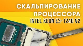 Скальпирование процессора Intel Xeon E31240v2 [upl. by Ninette]