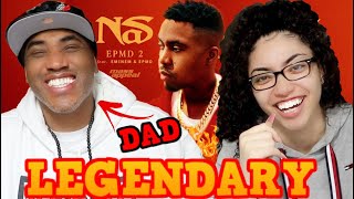 MY DAD REACTS TO Nas  EPMD 2 feat Eminem amp EPMD Official Audio REACTION [upl. by Ardnossac]