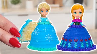 How To Make TINY Disney Sister Princess CAKES  Nerdy Nummies  Fun TINY FOOD [upl. by Reinhard]