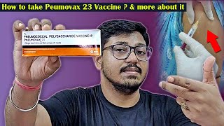 Pneumovax 23 vaccine  Benefit Age Side effects Dose amp Pneumovax 23 Injection Administration [upl. by Ainud]