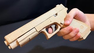 Glock 34  Cardboard Gun Replica with Shell Ejecting [upl. by Ydnarb908]