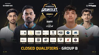 TEC GAUNTLET SEASON 2  BGMI  CLOSED QUALIFIERS GROUP B  DAY 2 ft S8ULGG TeamXSparkBGMI [upl. by Aiuqenehs693]