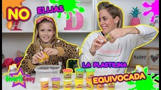 NO ELIJAS LA PLASTILINA EQUIVOCADA SLIME Dont Choose the Wrong Play Doh Slime [upl. by Maghutte335]