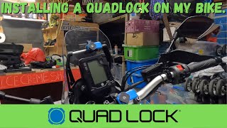 I installed a Quadlock Phone Mount on my Tenere 700  T7Adventures [upl. by Ecirehs]