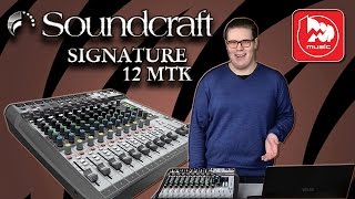 SOUNDCRAFT SIGNATURE 12MTK  микшерный пульт с возможностью поканальной записи [upl. by Nissie]