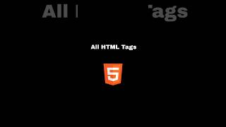 All HTML Tags trending codeing shortviral shortsvideo codecoding html tags html5css3 [upl. by Herries]