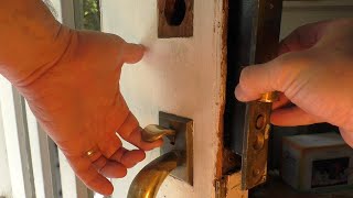 How to Remove and Repair a Mortise Door Lock [upl. by Elleral]