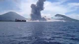 Volcano Eruption in Papua New Guinea [upl. by Dlonyer483]